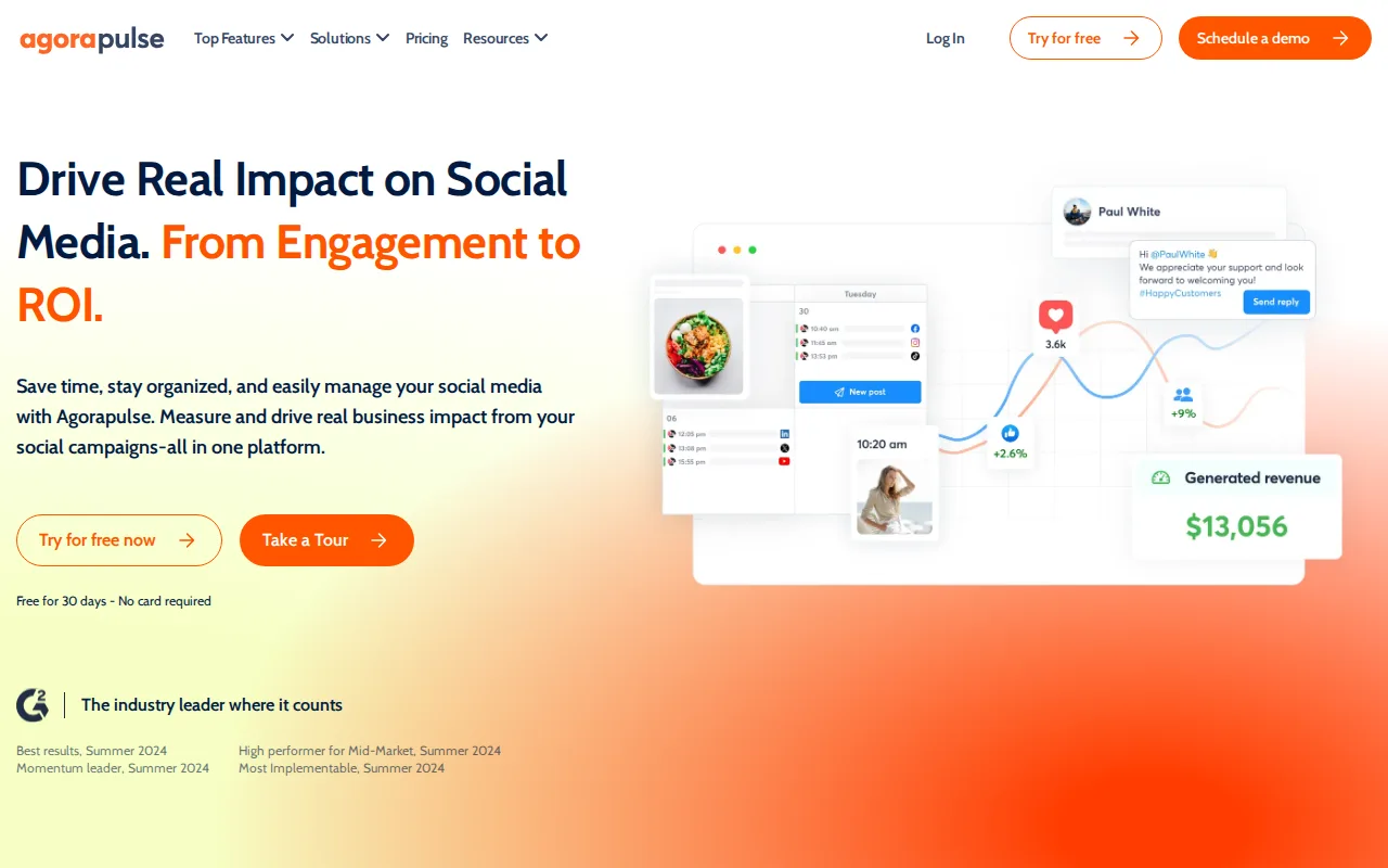 Screenshot of Agorapulse