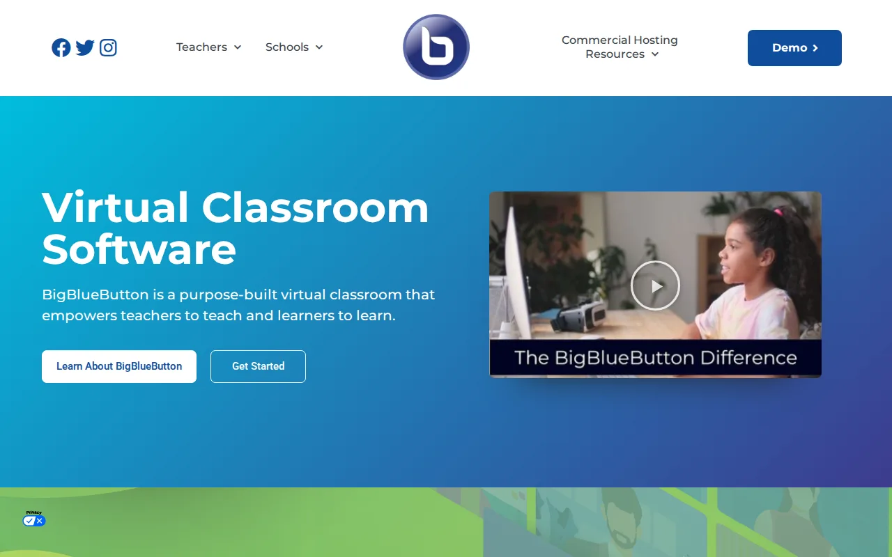 Screenshot of BigBlueButton
