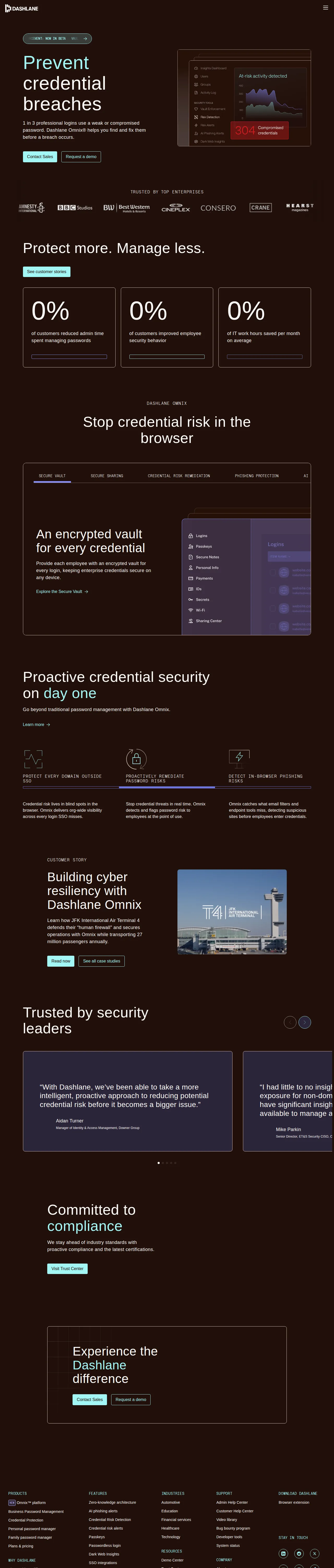 Screenshot of Dashlane