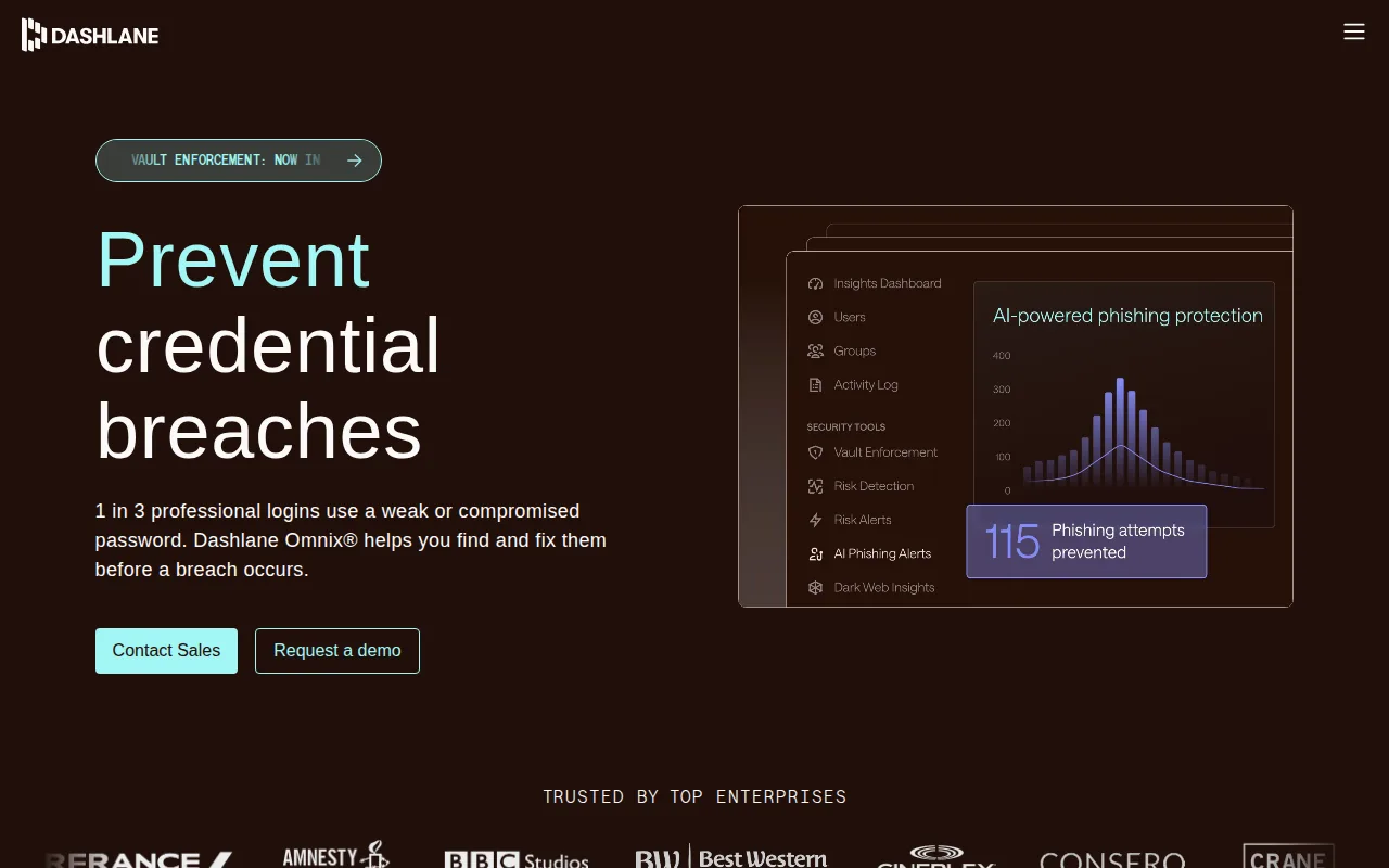Screenshot of Dashlane