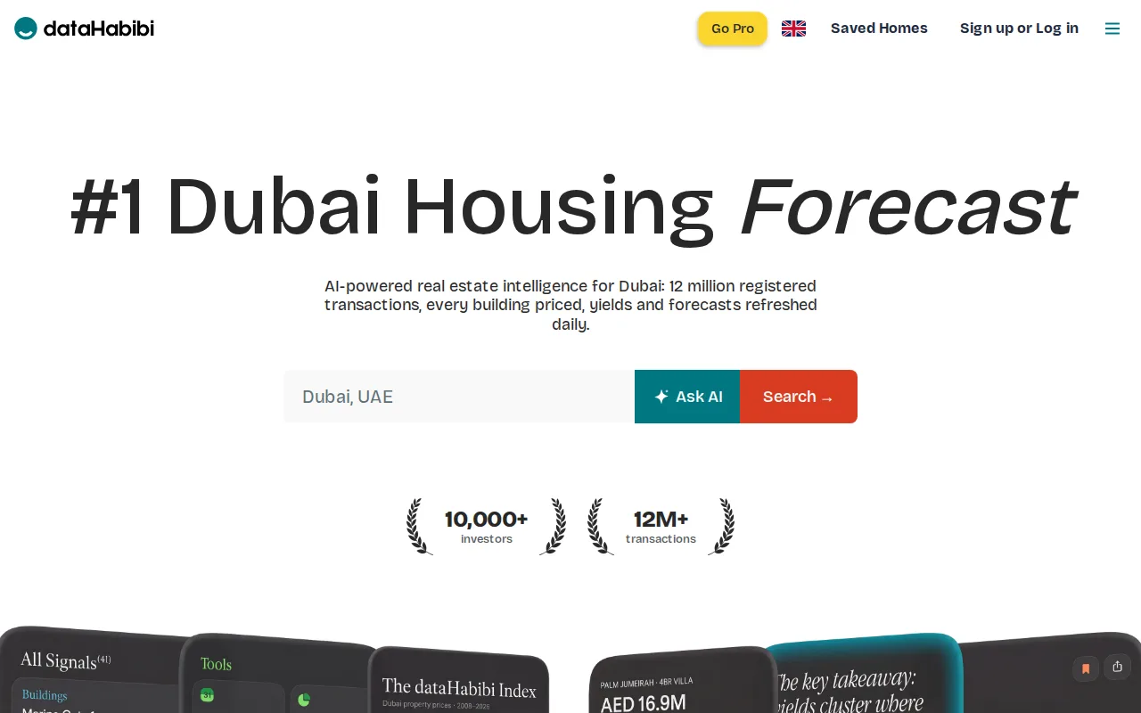 Screenshot of dataHabibi