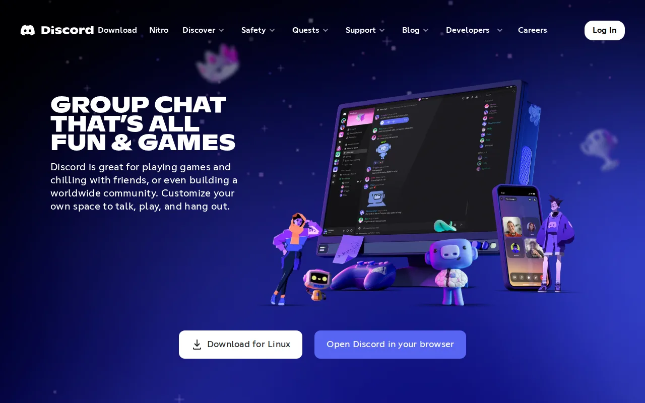 Screenshot of Discord