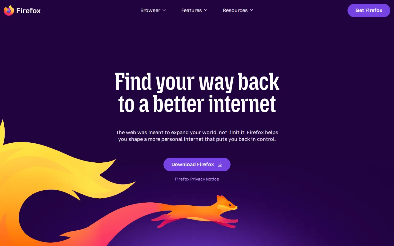 Screenshot of Firefox