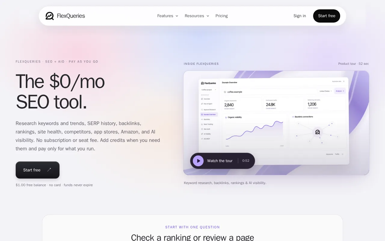 Screenshot of FlexQueries