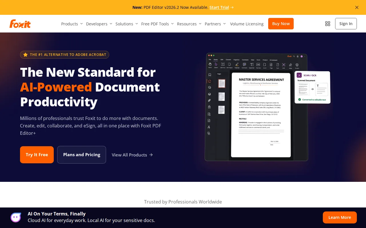 Screenshot of Foxit PDF Editor