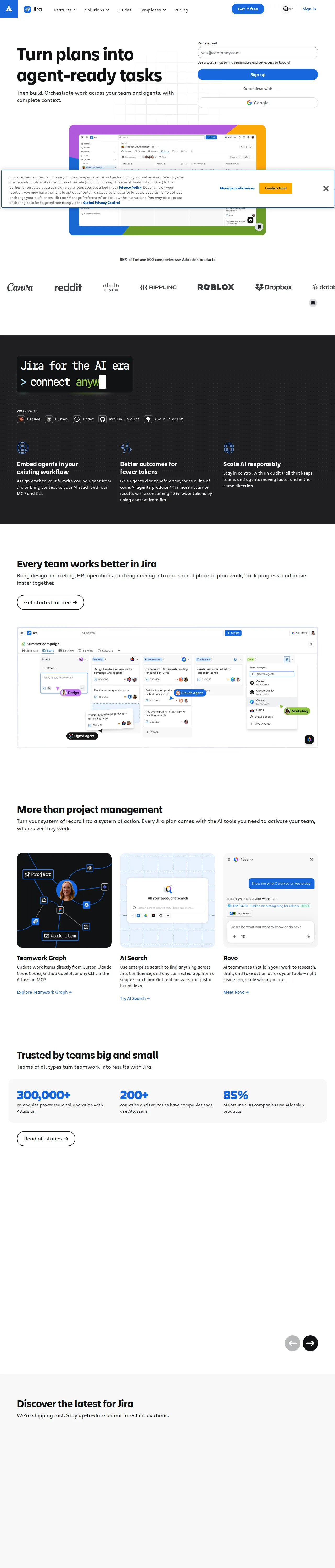 Screenshot of Jira