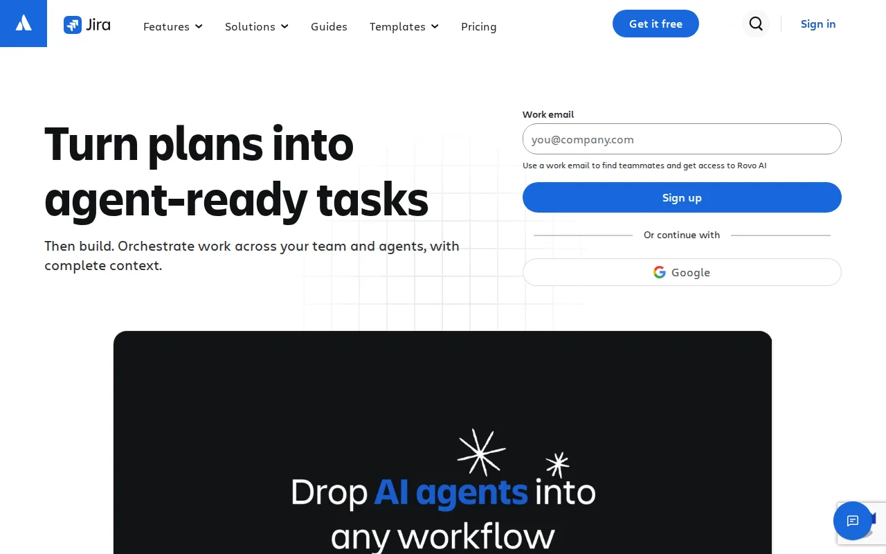 Screenshot of Jira