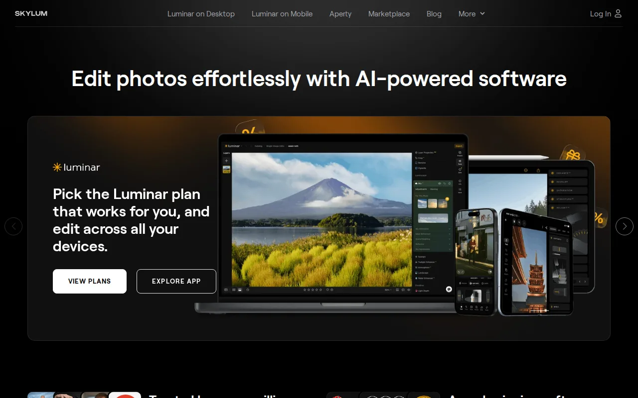 Screenshot of Luminar Neo