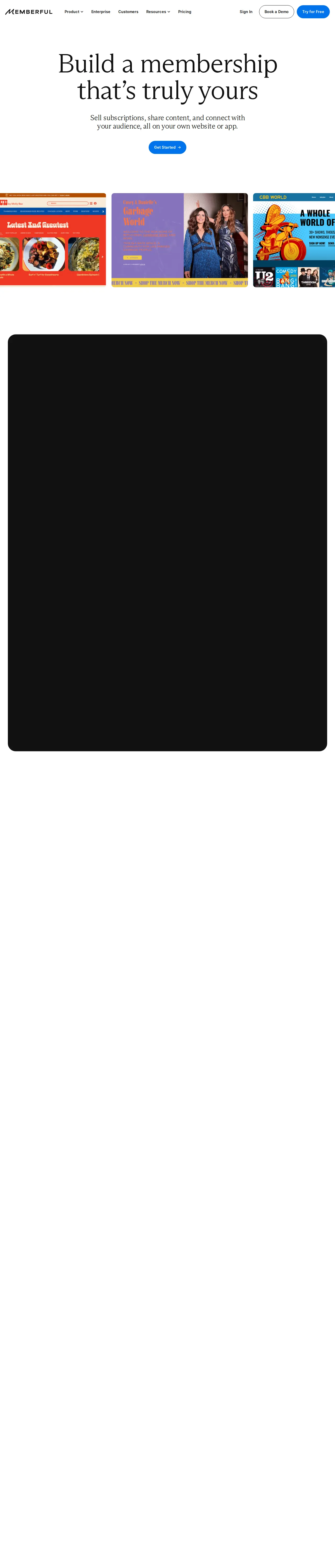 Screenshot of Memberful