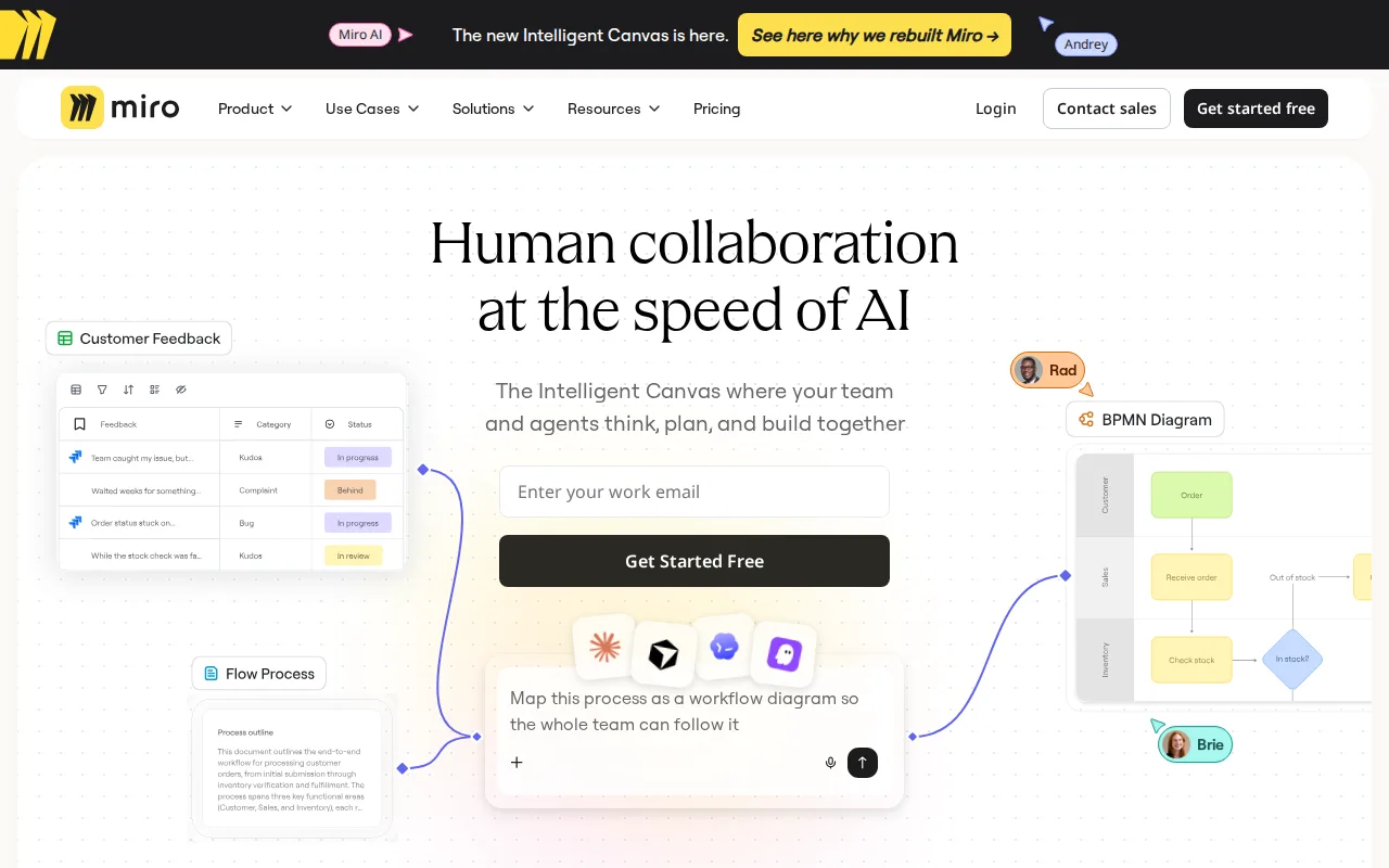 Screenshot of Miro