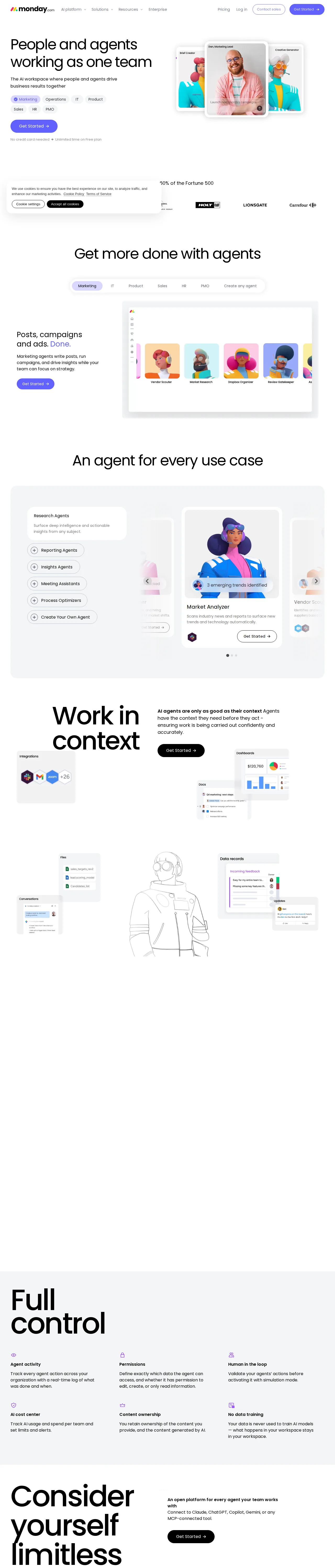 Screenshot of monday.com