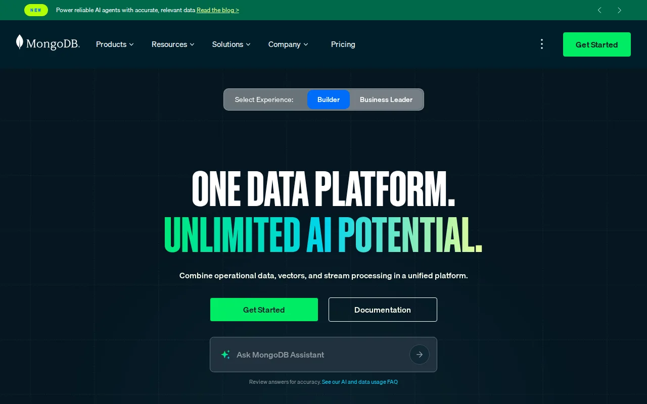 Screenshot of MongoDB Atlas