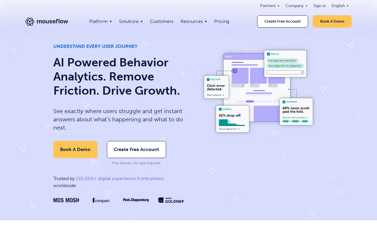 Screenshot of Mouseflow