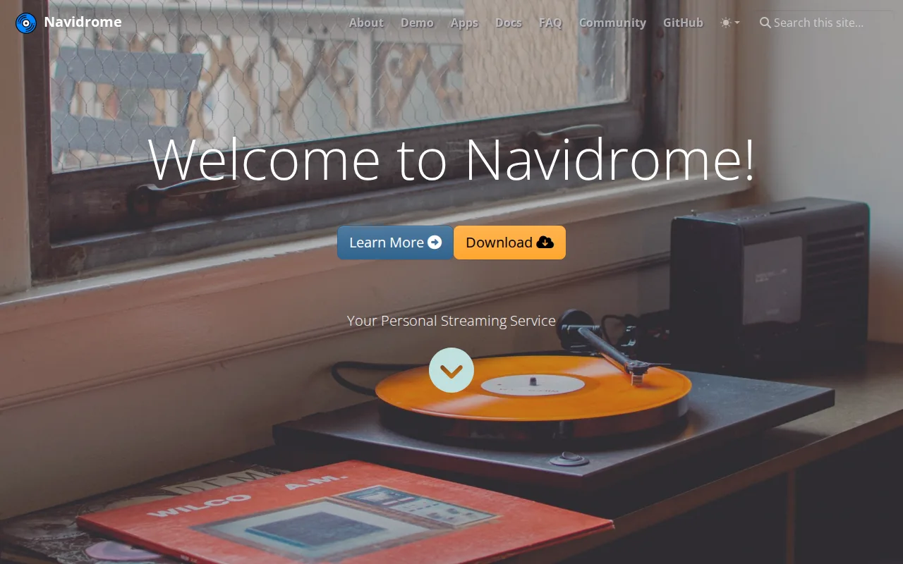 Screenshot of Navidrome