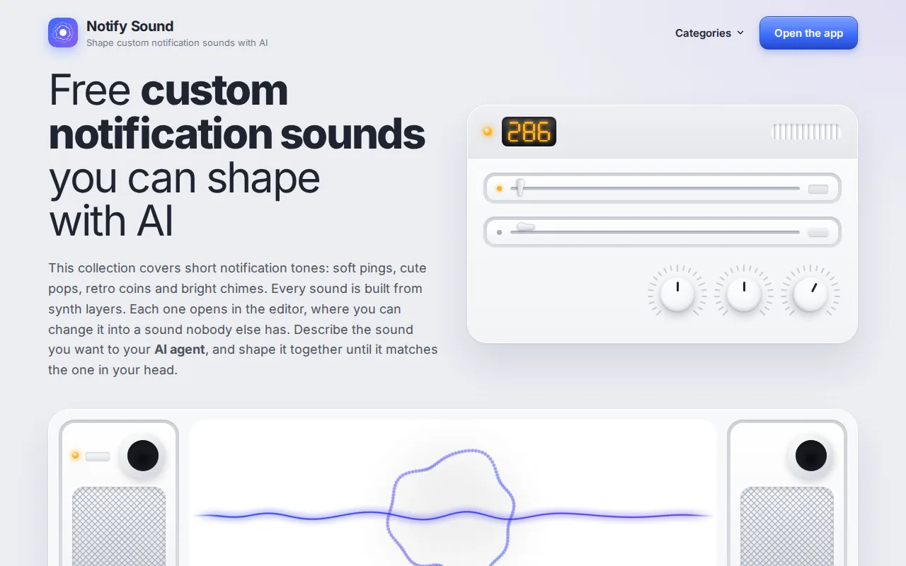 Screenshot of Notify Sound