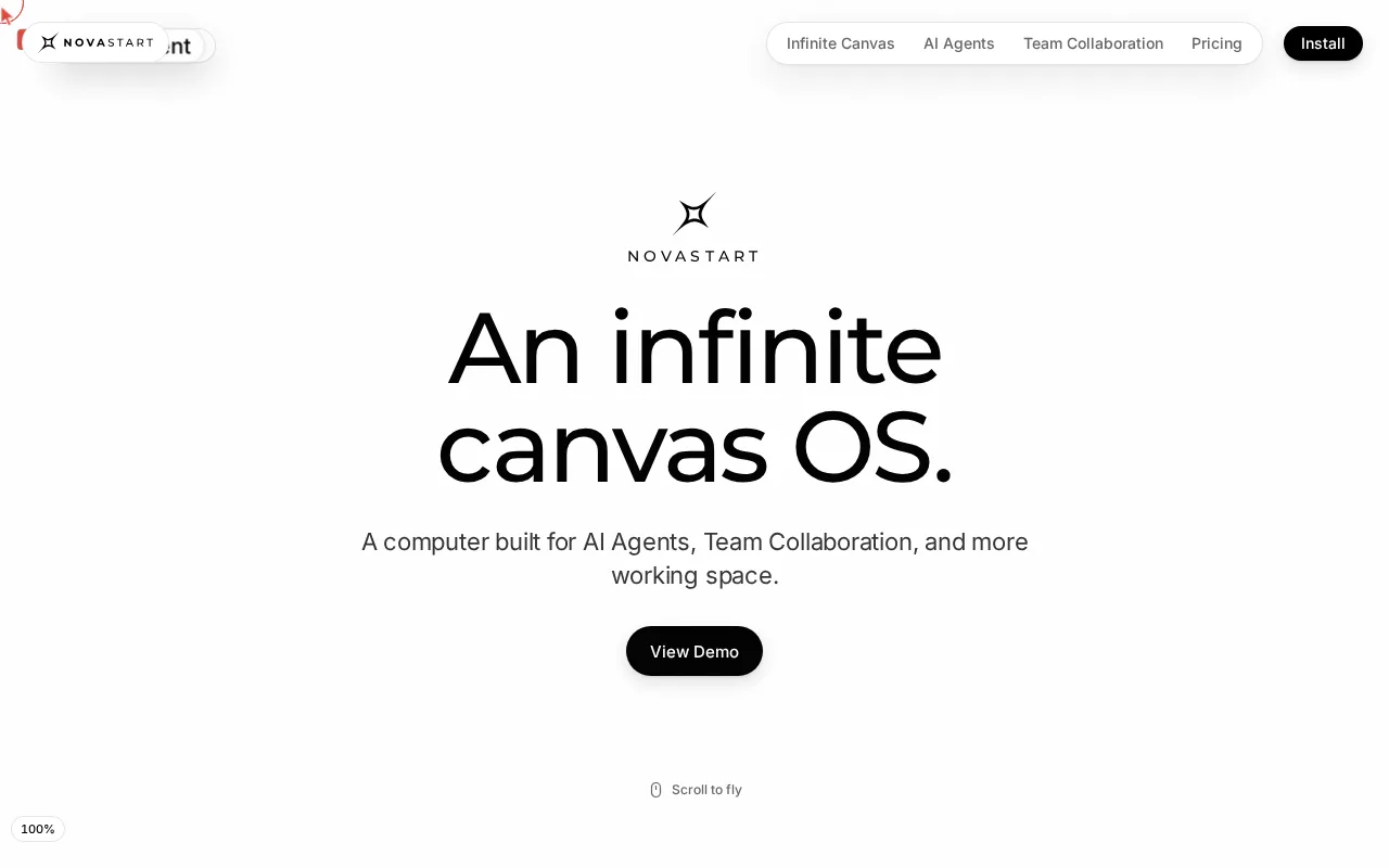 Screenshot of Novastart