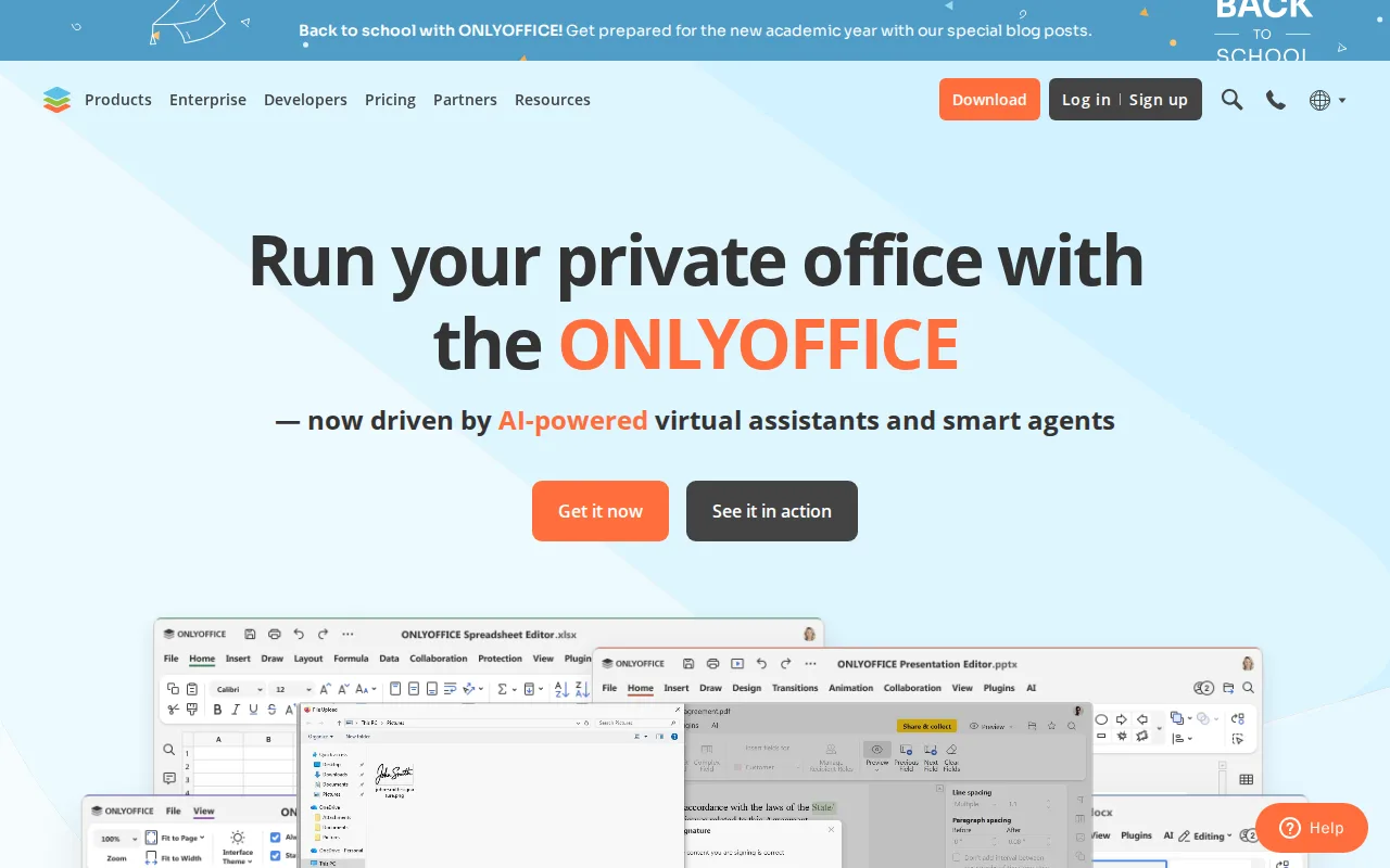 Screenshot of OnlyOffice