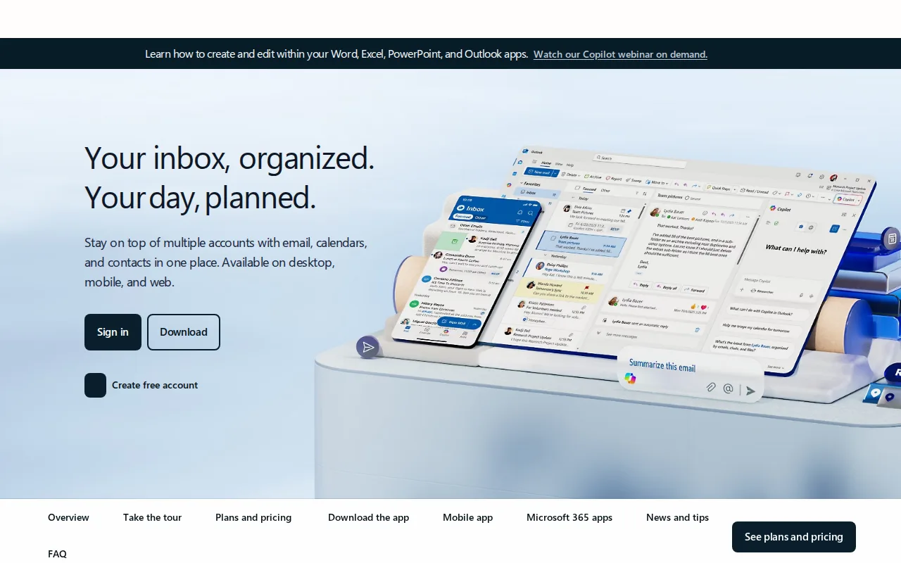 Screenshot of Outlook