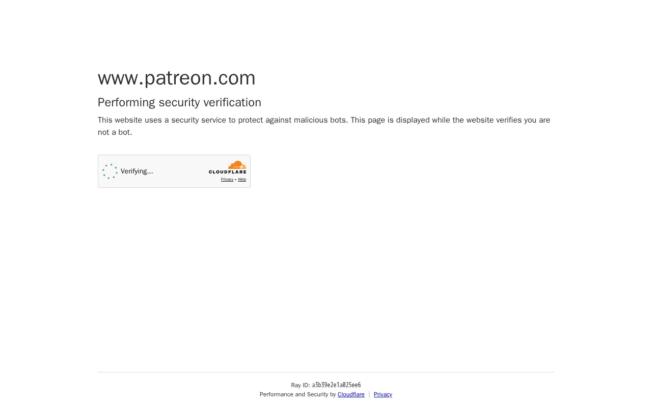 Screenshot of Patreon
