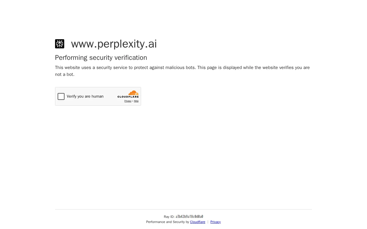 Screenshot of Perplexity