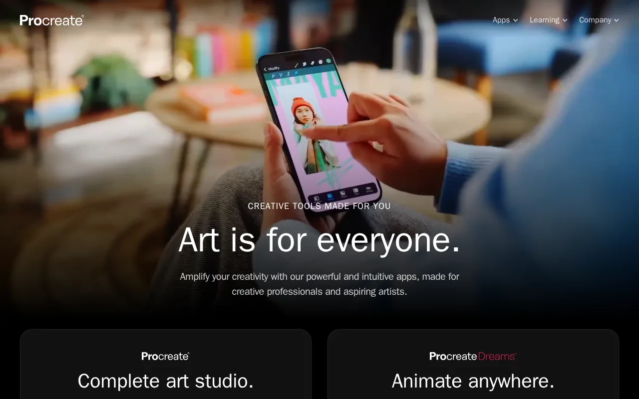 Screenshot of Procreate