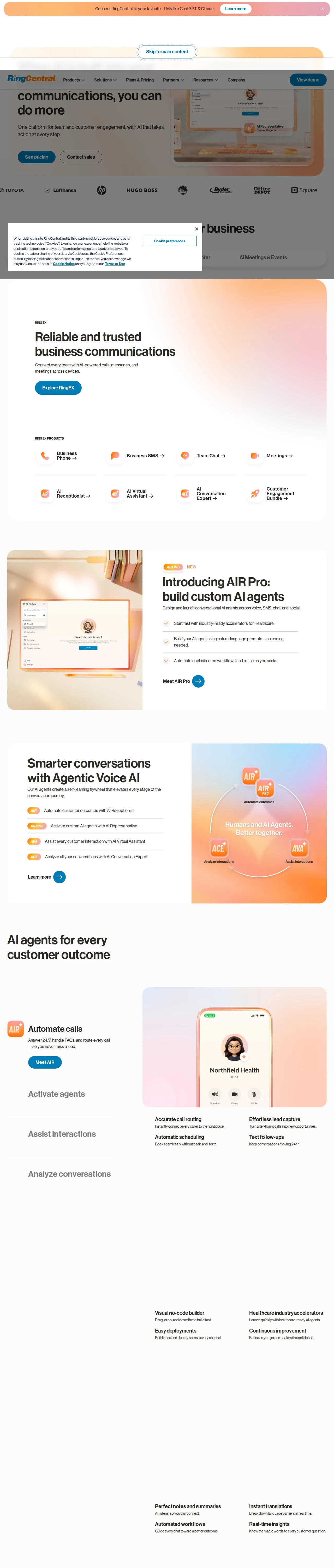 Screenshot of RingCentral