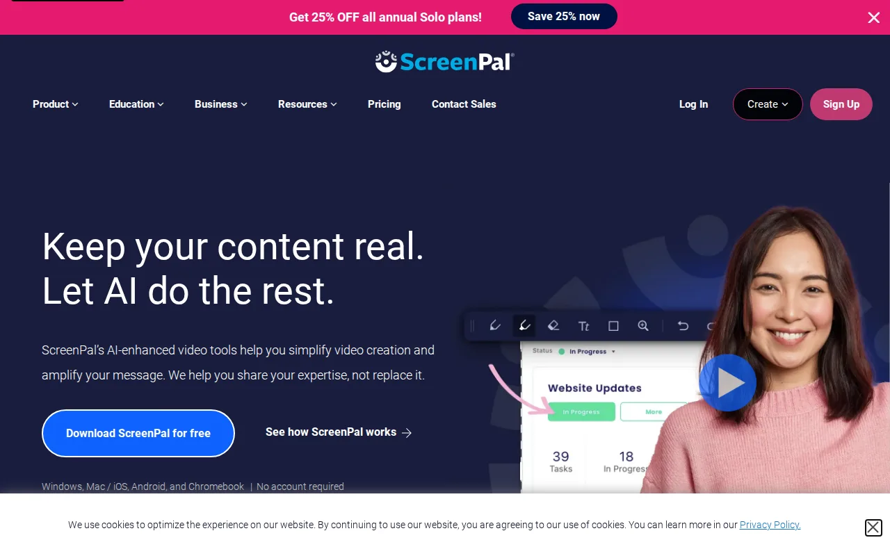Screenshot of ScreenPal