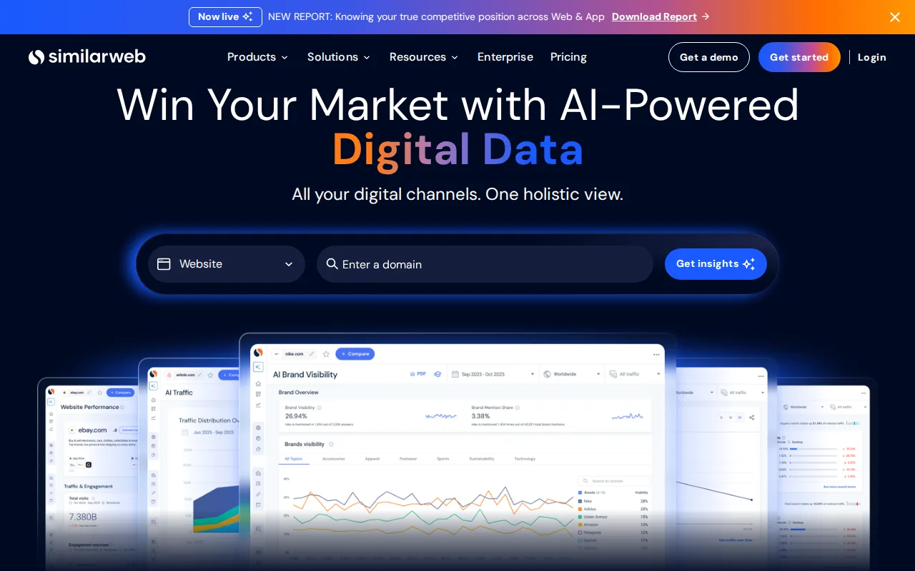 Screenshot of Similarweb