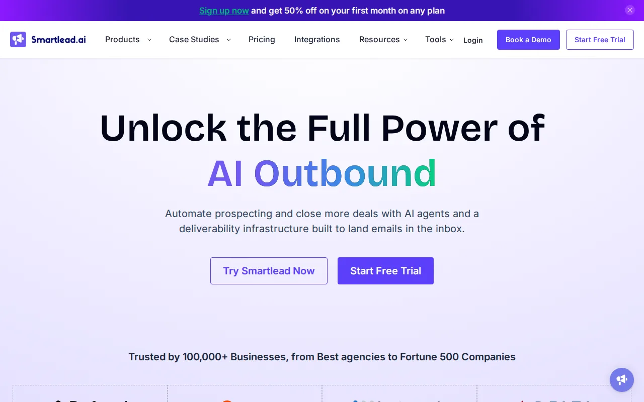 Screenshot of Smartlead
