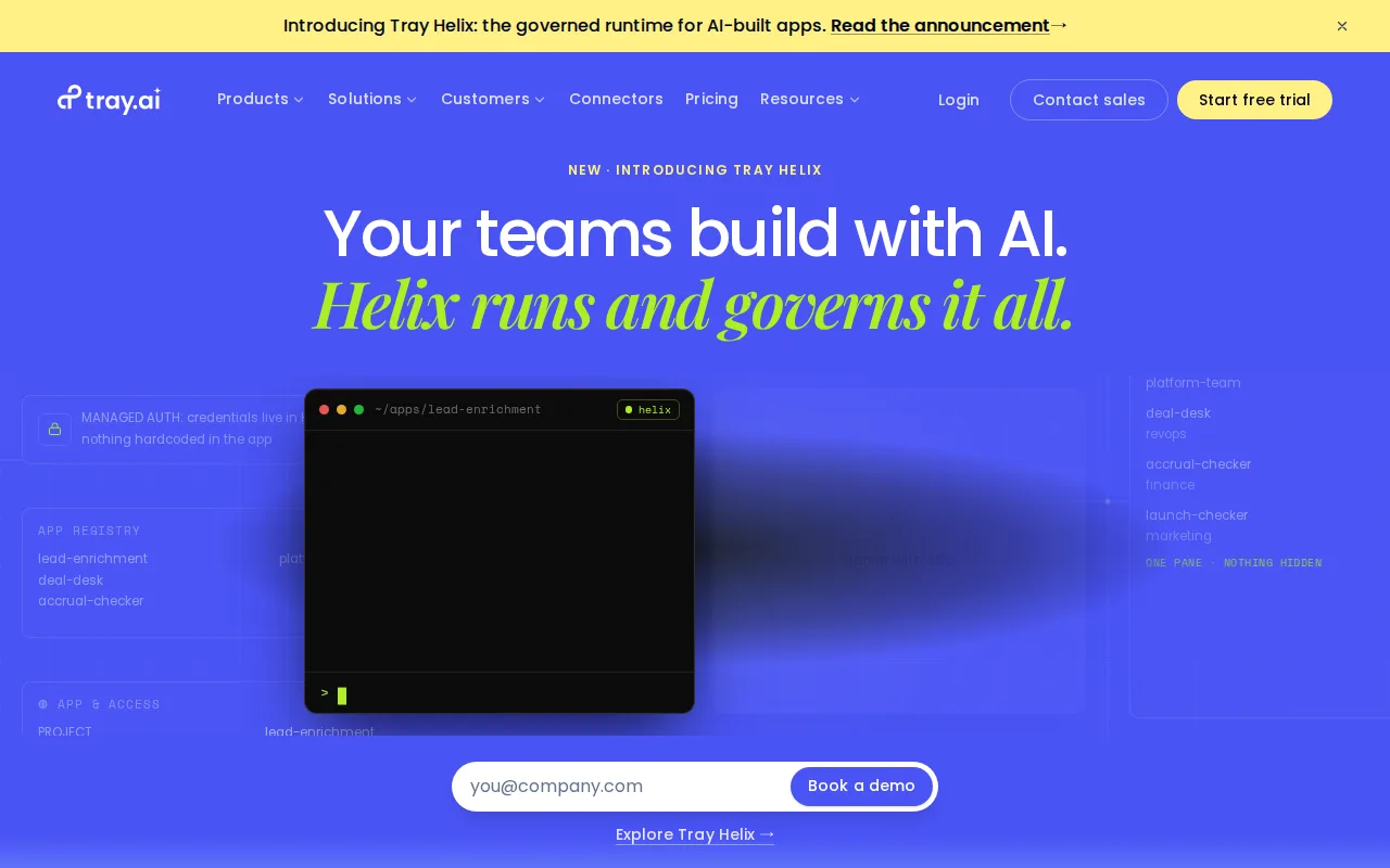 Screenshot of Tray.ai