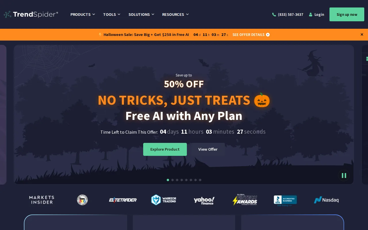 Screenshot of TrendSpider