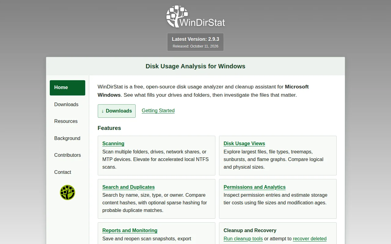 Screenshot of WinDirStat
