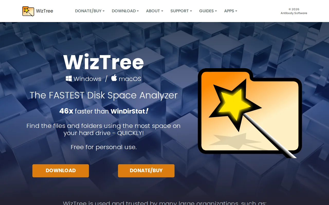 Screenshot of WizTree