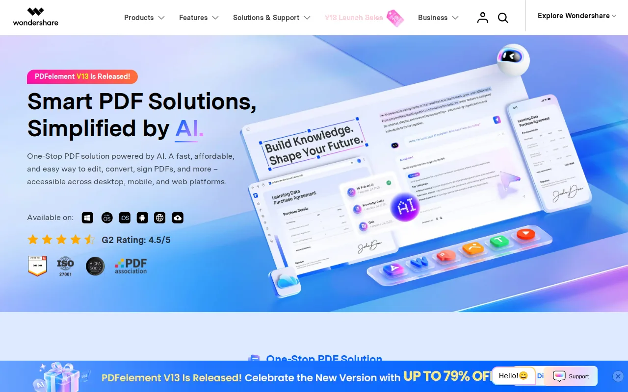 Screenshot of Wondershare PDFelement