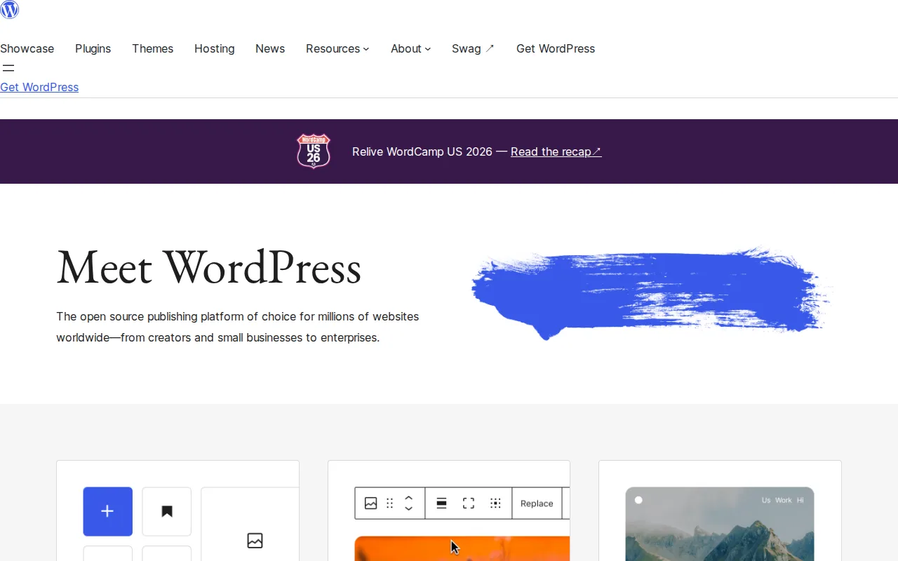 Screenshot of WordPress