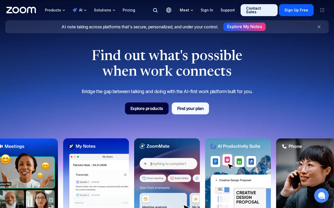 Screenshot of Zoom